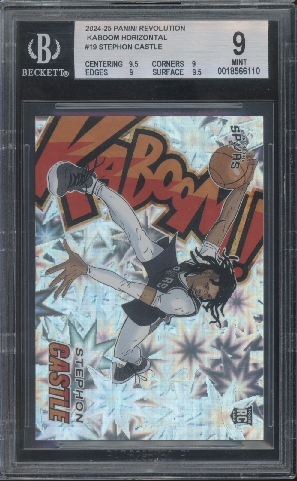 2024 Panini Revolution Kaboom Horizontal #19 Stephon Castle RC SSP Mint BGS 9