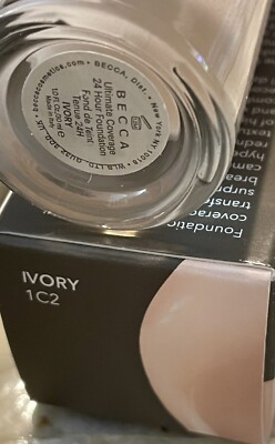  BECCA IVORY 1C2 Foundation Ultimate Coverage 24 Hour (Ivory-Beige) FREE SHIP
