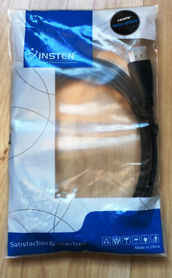 NWT - Sealed- Insten POTHHDMH10F1 10' HDMI Cable, Black