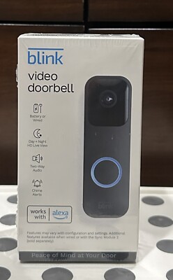 Alexa, Blink Video Doorbell, Two-way Audio, HD Video, Detects Motion, App Alerts