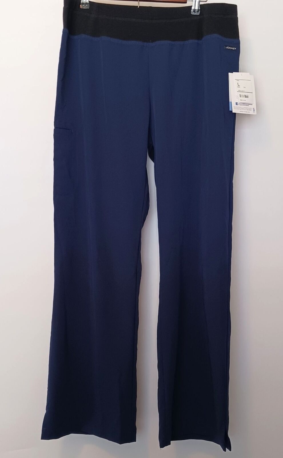 S 2358  Women Size L - Soft Comfort Yoga Pant Navy New With 