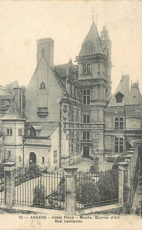 Cp Angers Hotel Pince Rue Lenepveu - Zz 9483