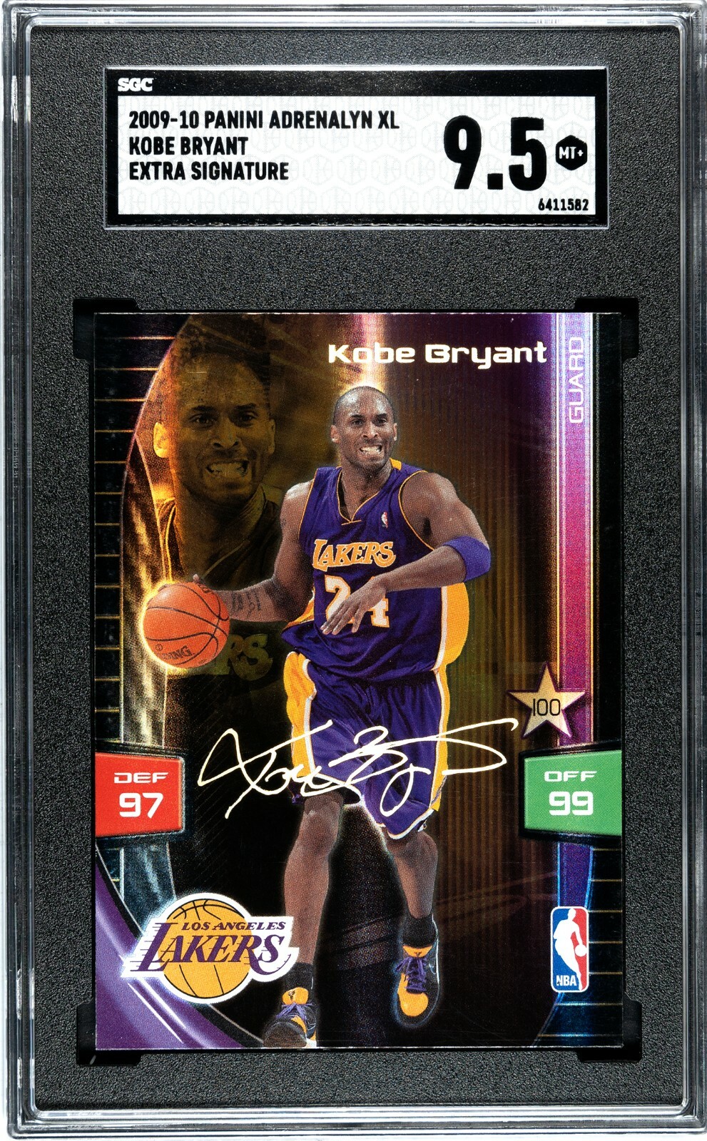 2009 Panini Adrenalyn XL Extra Signature Kobe Bryant SGC 9.5