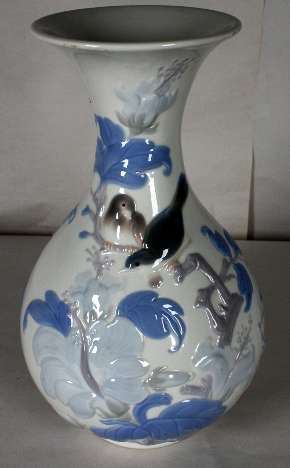 BEAUTIFUL LLADRO PORCELAIN FLOWER VASE SPARROWS BIRDS 10 BEAUTIFUL LLADRO PORCELAIN FLOWER VASE SPARROWS BIRDS 10