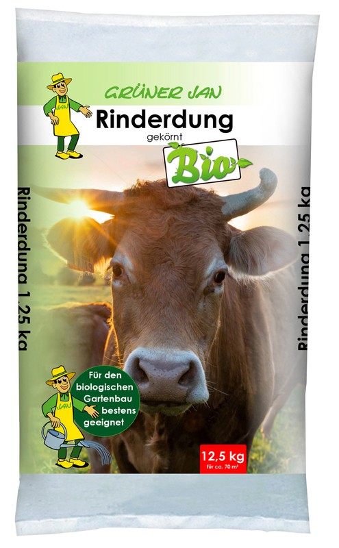 12,5kg Pellets Rinderdung Rindermist Kuhmist Stalldung Dünger Gartendünger Dung
