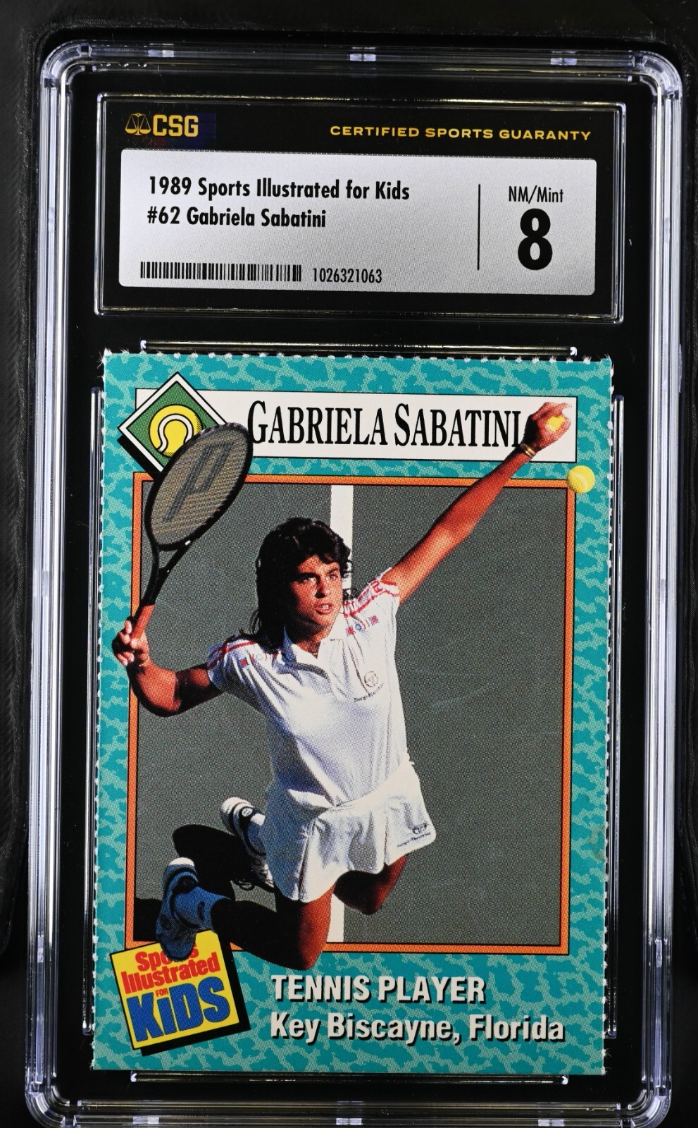 Gabriela Sabatini 1989 Sports Illustrated for Kids tennis
