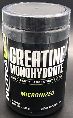 NutraBio Creatine Monohydrate Micronized Supplement 300 g 10.6 oz Exp. 09/2025