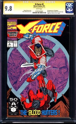 X-Force #2 (1991) CGC 9.8 -- White p; Signed (Signature Series) by Rob Liefeld
