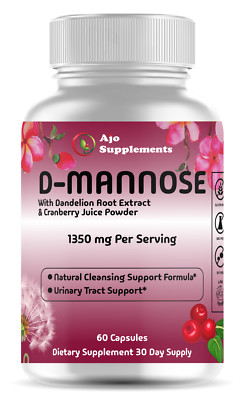 D Mannose with Dandelion Root Extract & Cranberry Juice Powder, Hibiscus Flower 