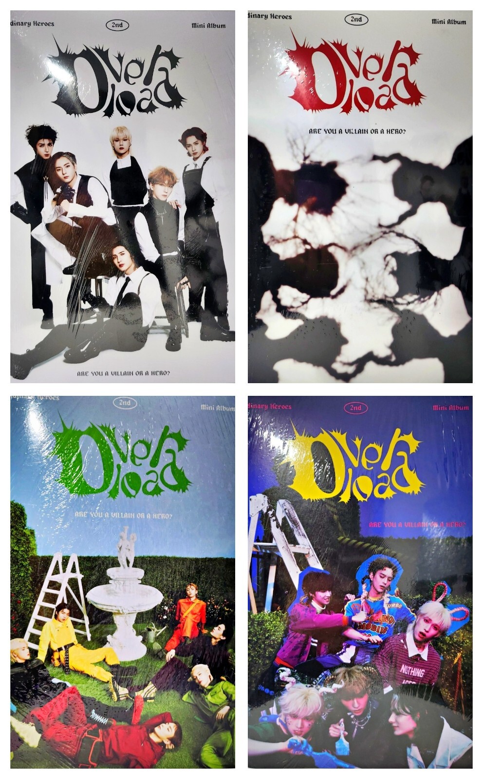 Xdinary Heroes 2nd Mini Album Overload CD+Book+Card+Sticker+ Xdinary Heroes 2nd Mini Album Overload CD+Book+Card+Sticker+