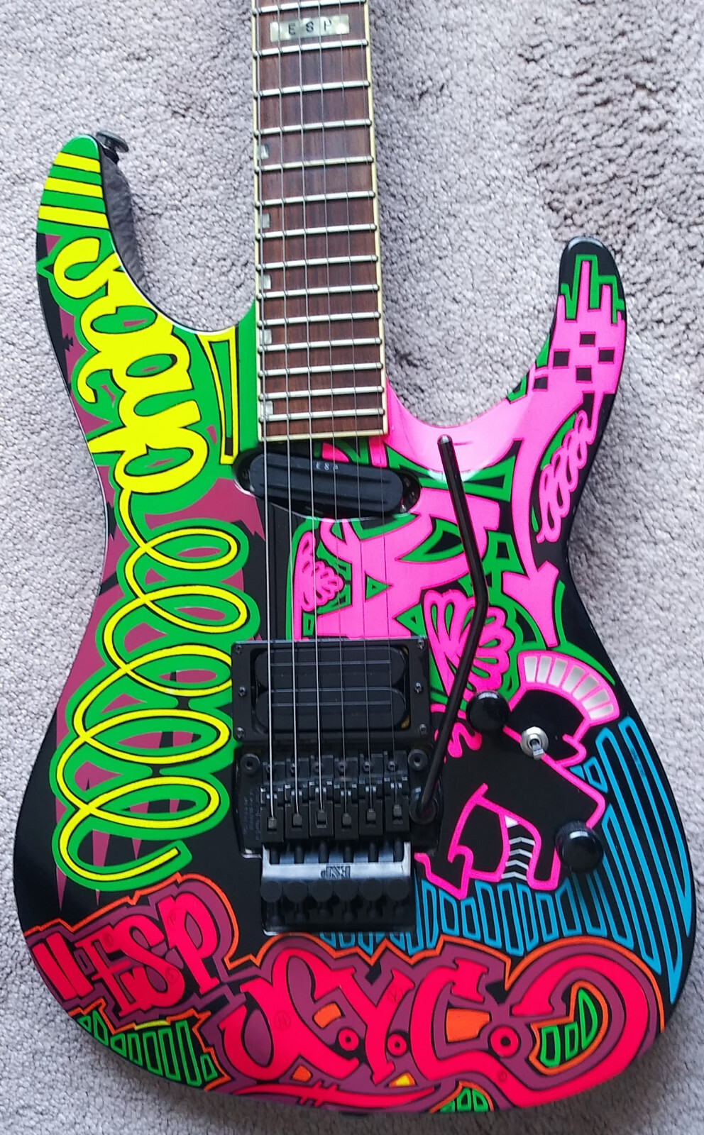 Kazuさま専用　Victor CAPO オリジナル 激レア 最初期 ESP 1987 MII Custom Guitar GRAFFITI QUEENSRYCHE Michael