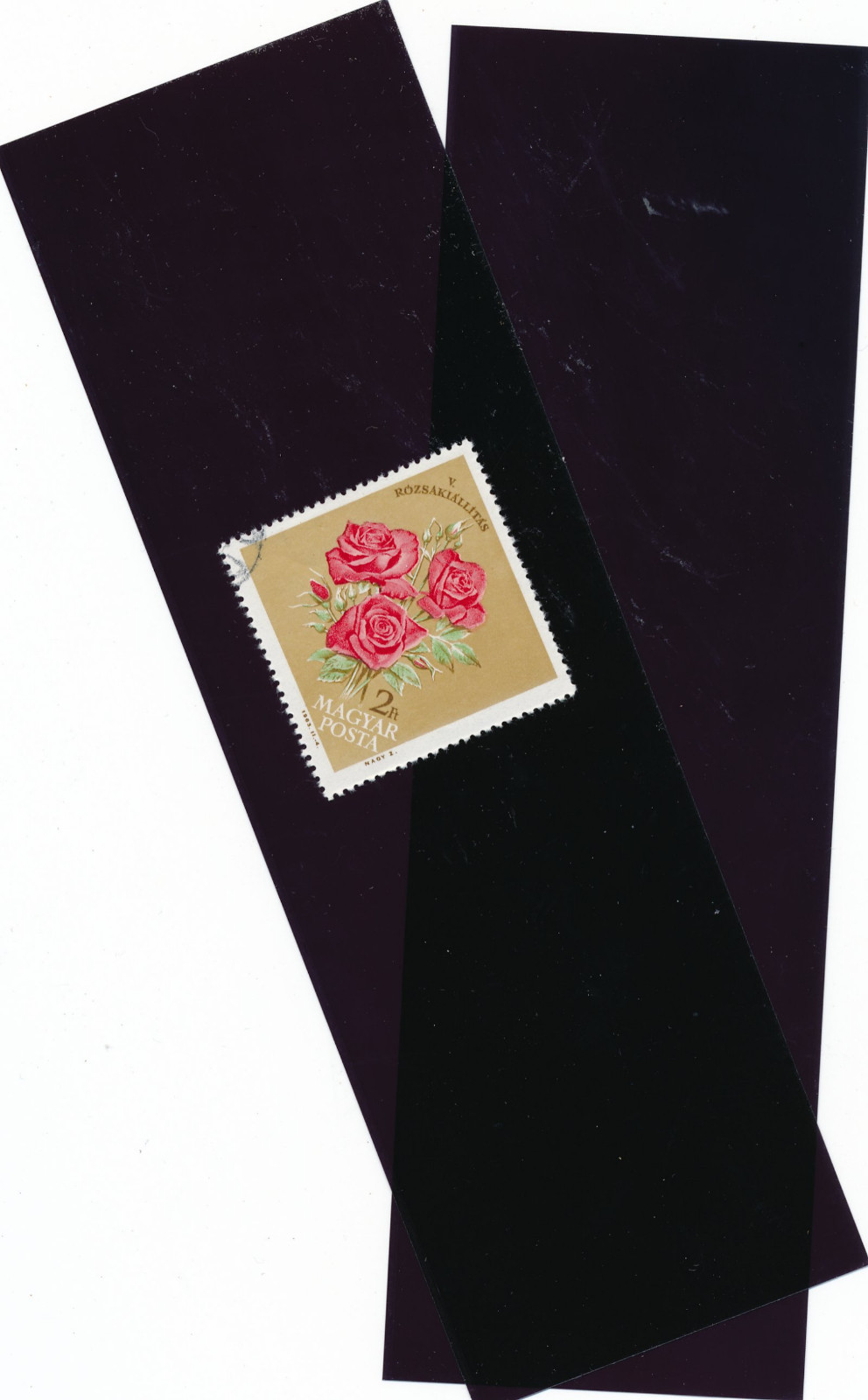 Hawid Stamp Mount 33/217mm - BLACK - Pack of 25 (33x217 33mm)  STRIP  1033