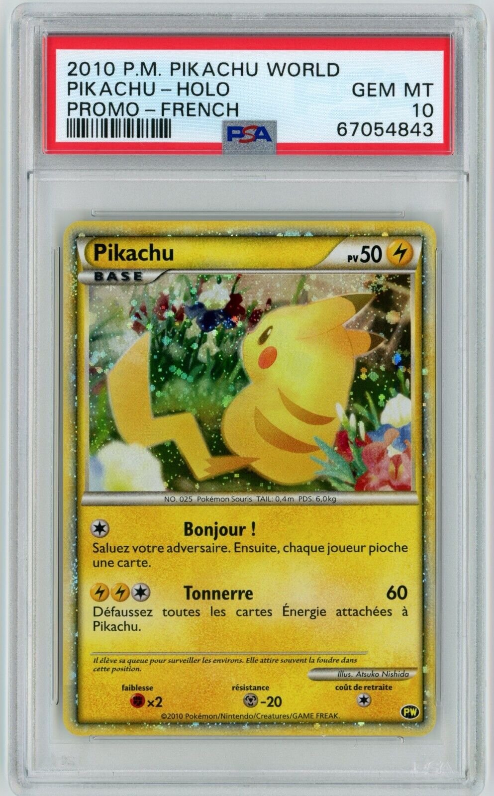 Pokemon Card French - Pikachu - World Collection - Holo Pokemon Card French - Pikachu - World Collection - Holo