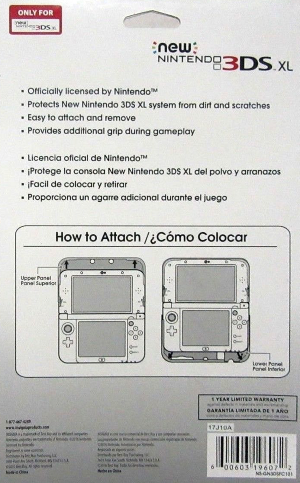 Insignia™ - Case for New Nintendo 3DS XL - Clear (New / OEM / Genuine)