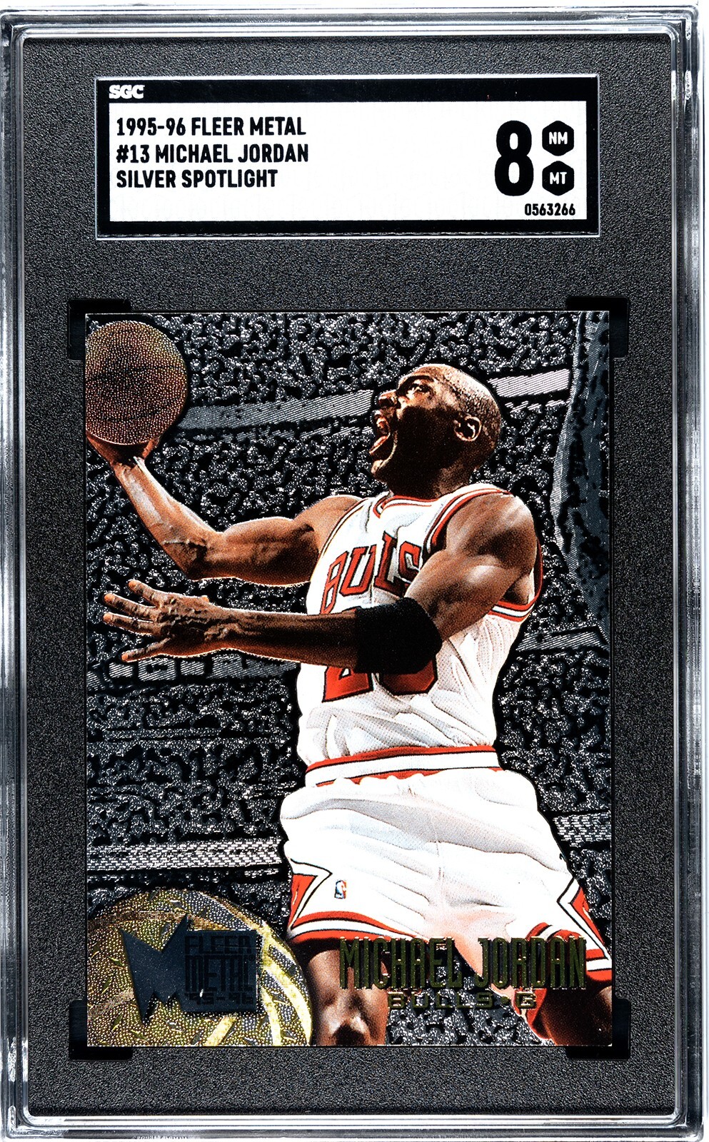 その他 95-96 Fleer l Maximum l Die-Cut Michael Jordan 1995 Metal #4 Maximum Metal Price Guide