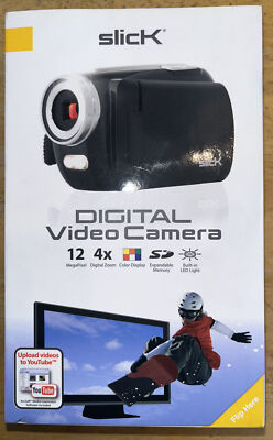 Slick Digital Video Camera 12 Megapixel 4x Digital Zoom New Sealed In Box