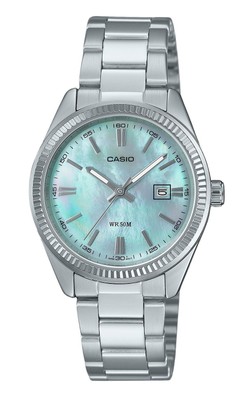 Casio Standard Green Dial Quartz Dress  Ladies Women's Watch LTP-1302DS-2AV