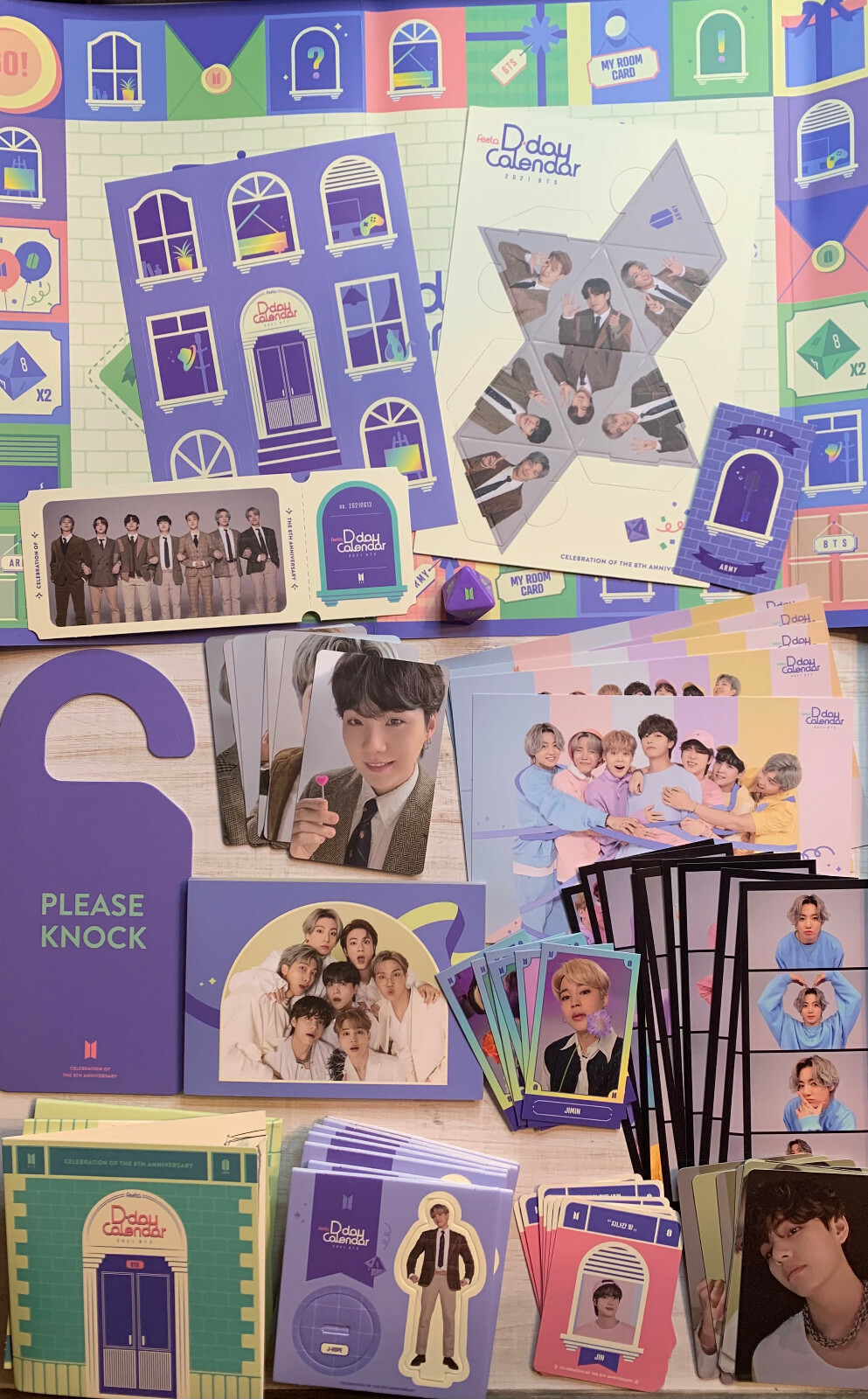 BTS Bangtan 2021 Festa D Day Calendar Photocard PC Filmstrip BTS Bangtan 2021 Festa D Day Calendar Photocard PC Filmstrip