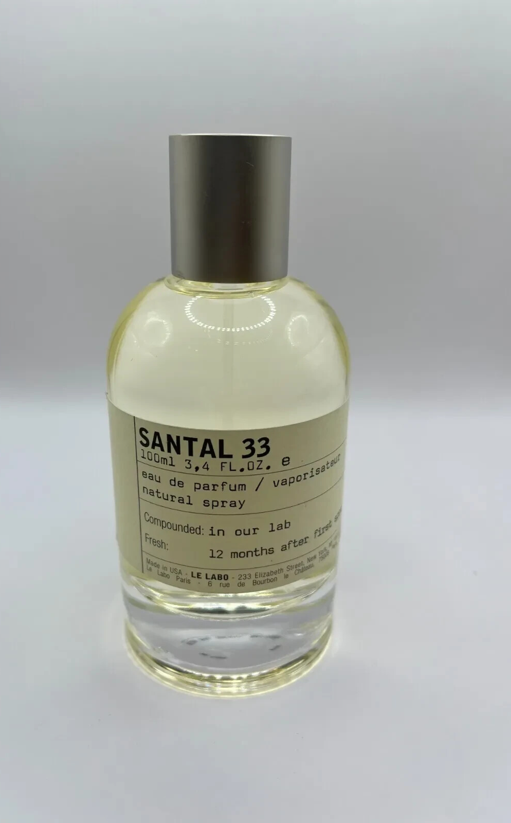 Le Labo Santal 33 3.4 Oz Unisex Eau de Parfum Spray -New