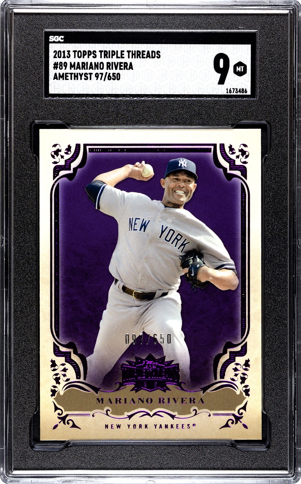 inter lastra celebrative triplete ★新品★ 2013 Topps Triple Threads #89 Mariano Rivera AMETHYST /650