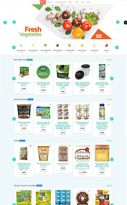 Grocery / Organic Food Store eCommerce / Drop-shipping / Multi vendor Affiliate