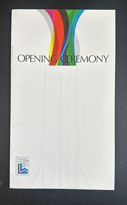 Olympic Winter Games Lake Placid 1980 Opening Ceremony Program Miracle On Ice Nm