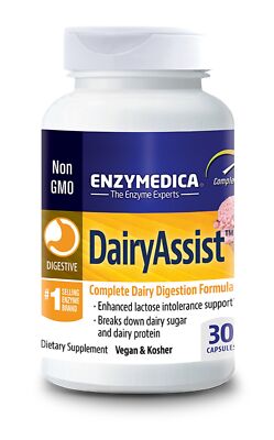 Enzymedica Dairy Assist 30 капсул