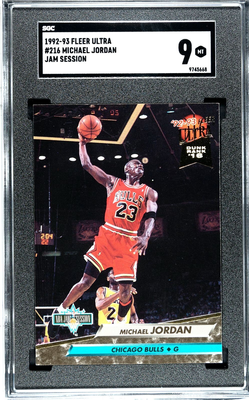 NBA ULTRA JAMS! マイケル・ジョーダン 1992-93 Fleer Ultra Michael Jordan NBA Jam Session Dunk Rank