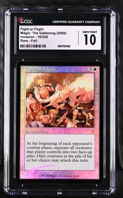 FIGHT OR FLIGHT Invasion Foil Rare CGC 10 Graded MTG [Nostalgium]