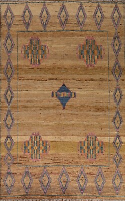 Tribal Geometric Moroccan Berber Oriental Area Rug Handmade Wool Carpet 7'x10'