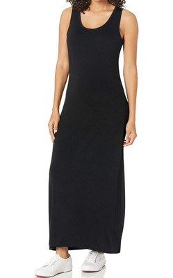 Amazon Essentials Women's Tank Waisted Maxi Dress Black XSMALL 