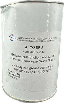 Multipurpose Grease Soap Aluminum Complex 1 kg Grade NLGI 2 FUCHS ALCO EP 2