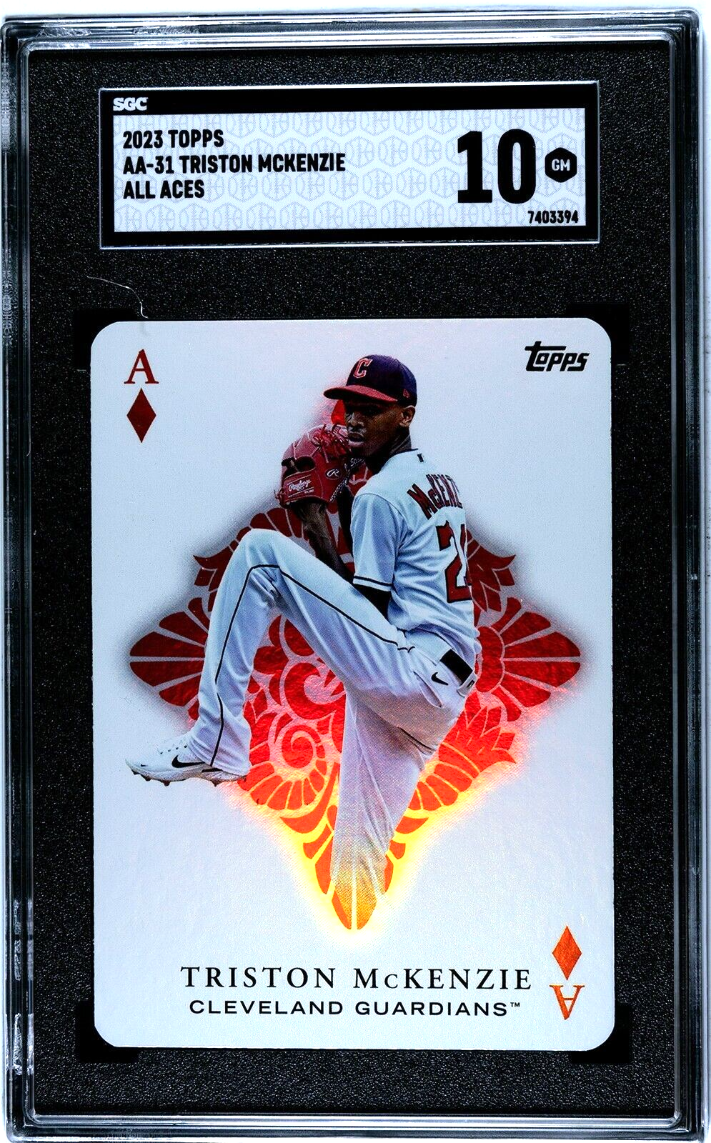 2023 Topps AA-31 Triston McKenzie All Aces SGC 10 GEM MINT