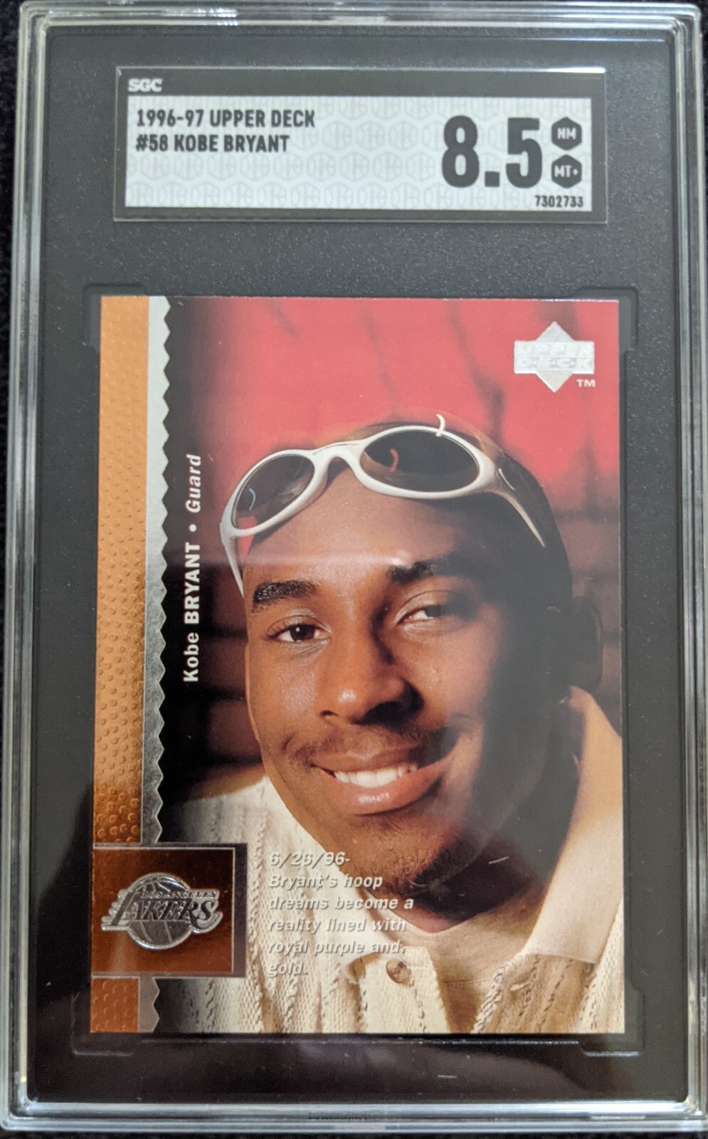 KOBE BRYANT　ROOKIE CARD　1996　UPPER　DECK $_1.JPG?set_id=8800005007