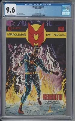 MIRACLEMAN 1 CGC 9.6 NM+ WP ALAN MOORE  Eclipse 1985 Fresh From CGC!!    