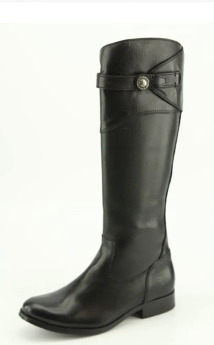 Pre-owned Frye Womens Molly Button Tall Black Smooth Vintage Leather Boot 9.5m Brand
