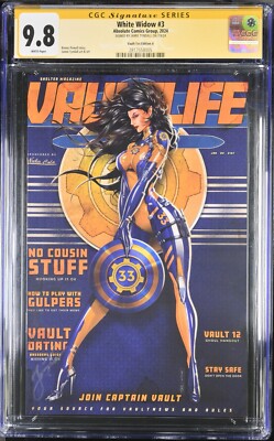 White Widow #3 Vault-Tec Edition A GCG SS 9.8 Signed By Jamie Tyndall