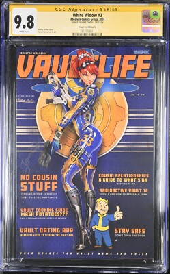 White Widow #3 Vault-Tec Edition C GCG SS 9.8 Signed By Jamie Tyndall