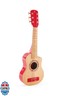 Hape Kid's Flame First Musical Guitar| 26 Inch Musical Instrument with Vibrant Sound and Tunable Nylon Strings, Red
