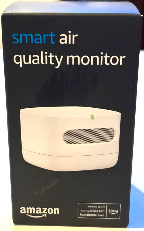 Amazon Smart Air Quality Monitor With Power Adapter & Cable