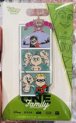 Disney Pin One Family 2022 The Incredibles Say Cheese LE 1500 - SEALED