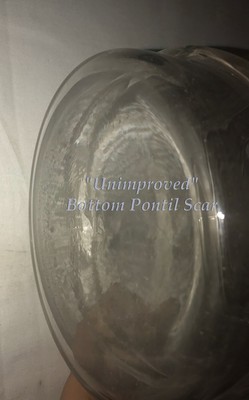 BEAUTIFUL OLD Blown 19TH CENTURY Colbalt Applied 'Ring' Apothecary Display Jar