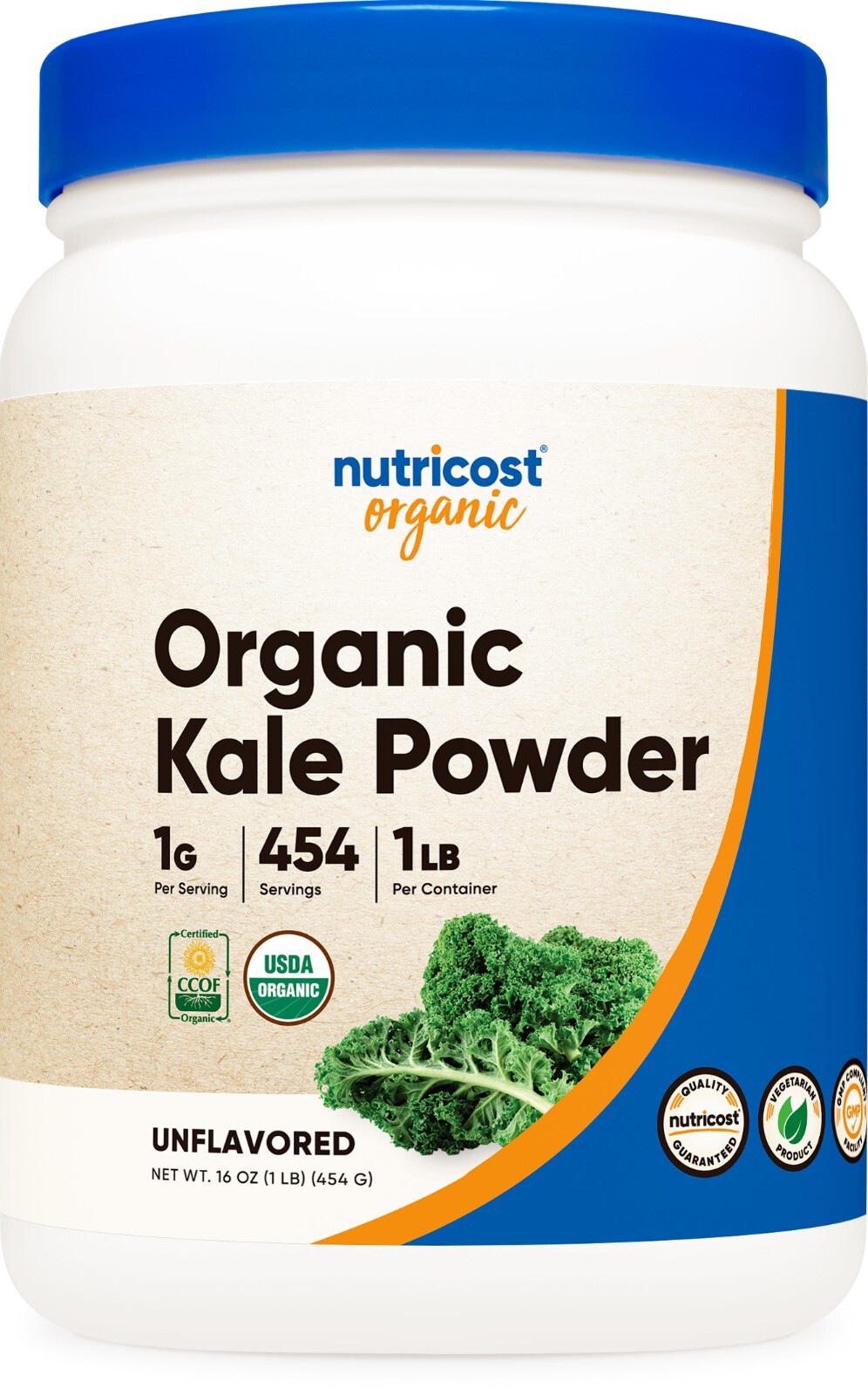 Порошок органической капусты Nutricost 1 фунт