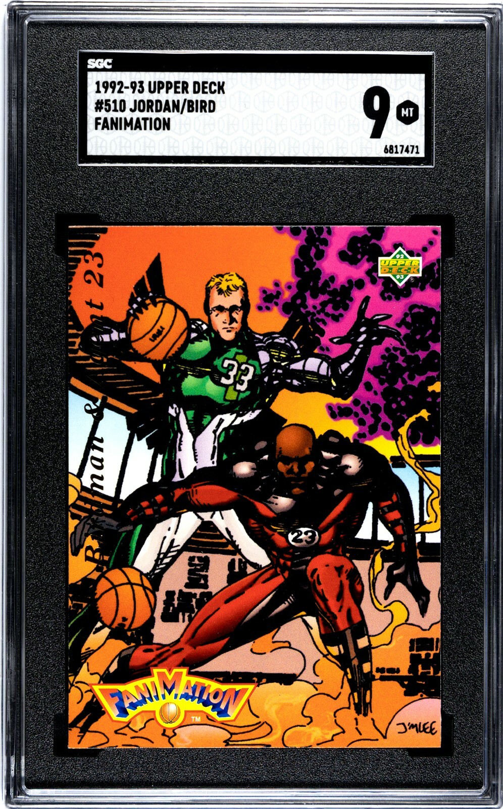 1992 Upper Deck USA 9種 RARE OVERSZIED JUMBO 1992-93 UPPER DECK LARRY BIRD LE #/ED