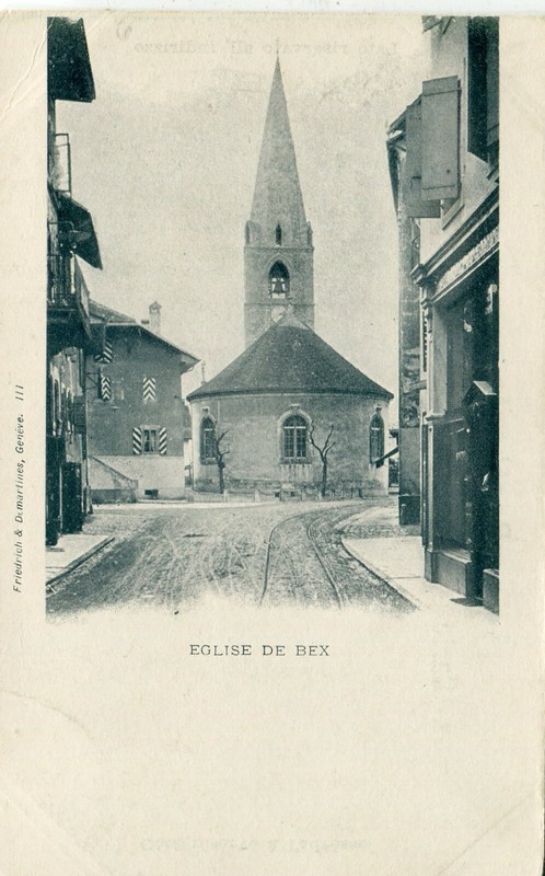 Suisse Bex - Aglise Vieux Carte Postale