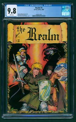 The Realm #1 (1986 Arrow Comics) CGC 9.8 White! Davis / Schreiber Cover!