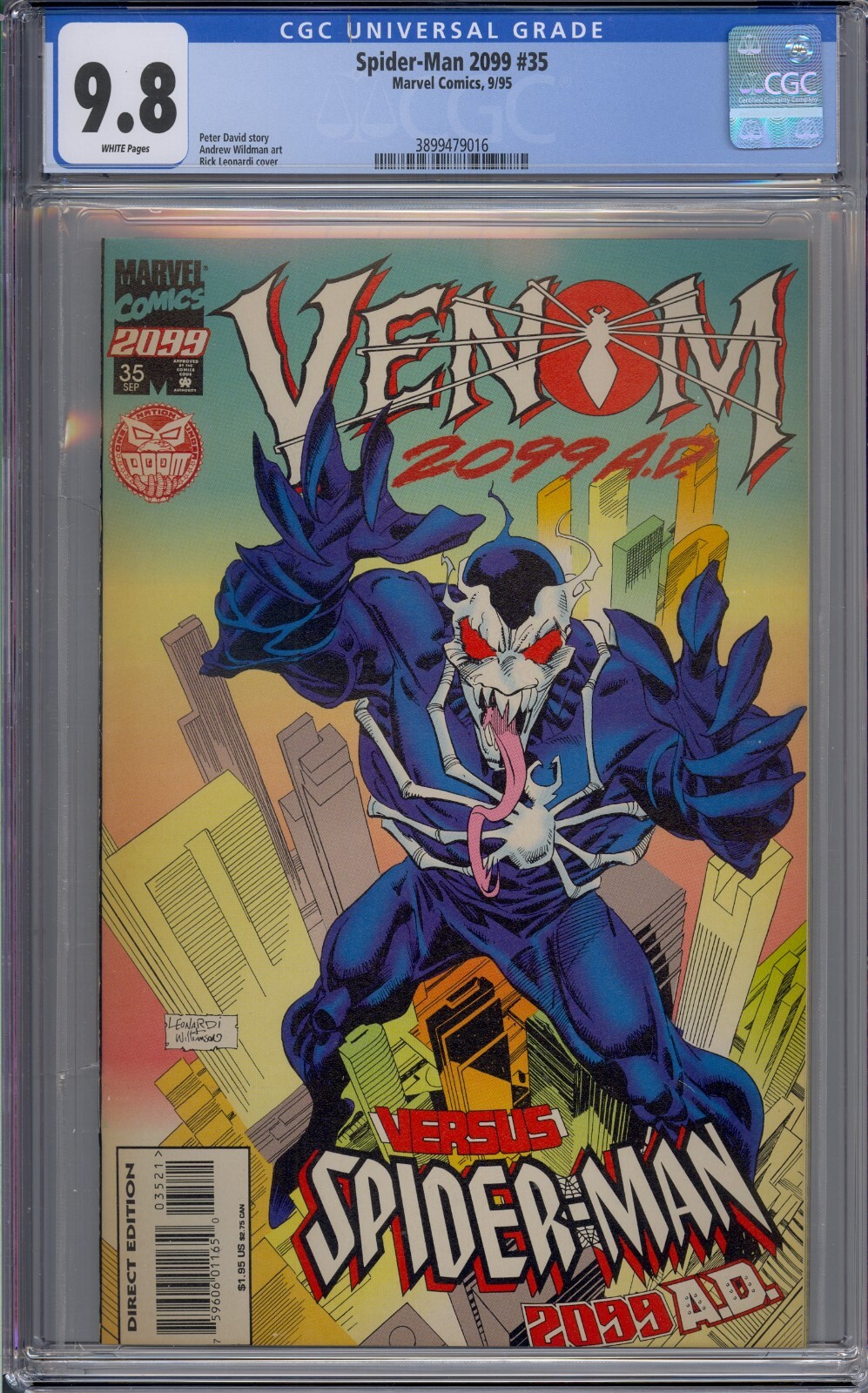 アメコミリーフ Venom #1 CGC 9.8 PREORDER: Venom Original Sin No. 1 Classic Signature 9.8 CGC