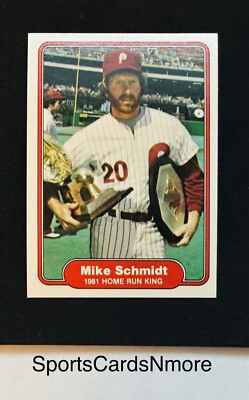 Mike Schmidt 1982 Fleer #637 ~ Home Run King ~ Phillies * NM - MT or Better