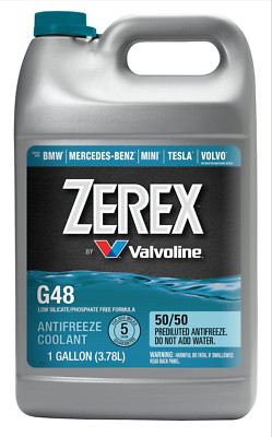 Valvoline Zerex G48 50/50 Antifreeze/Coolant BMW Tesla Mercedes Mini Volvo