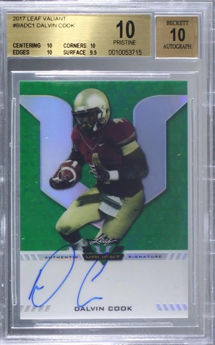 2017 Leaf Valiant Dalvin Cook #BA-DC1